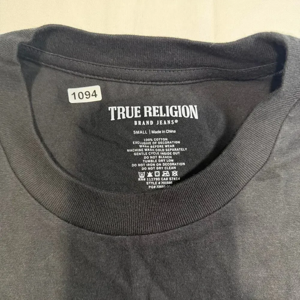 NWT True Religion World Tour Buddha T-Shirt embroidered Mens S